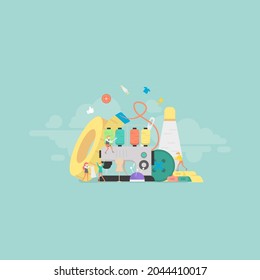 Custom Tailor Service Vector Concept Illustration