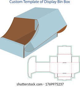 Custom template of display bin box