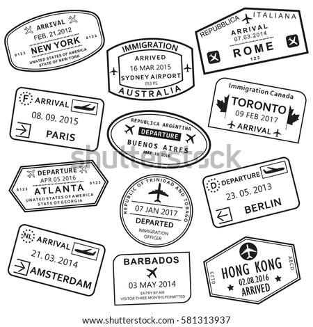 Poster: Custom and travel passport