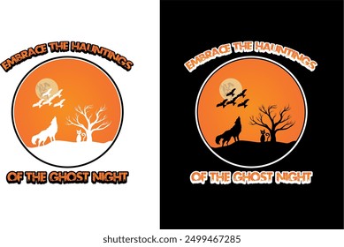 Custom and trendy Halloween t shirt design