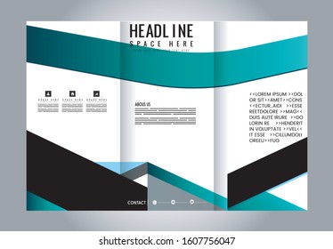 Custom tri-fold brochure template Works great for either the inside or outside of the brochure.
