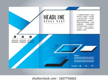 Custom tri-fold brochure template Works great for either the inside or outside of the brochure.
