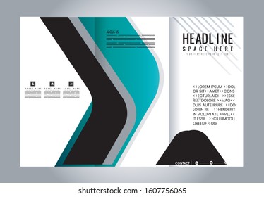 Custom tri-fold brochure template Works great for either the inside or outside of the brochure.
