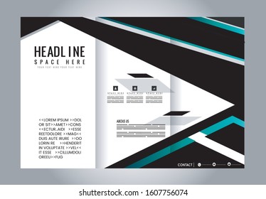 Custom tri-fold brochure template Works great for either the inside or outside of the brochure.
