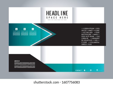 Custom tri-fold brochure template Works great for either the inside or outside of the brochure.
