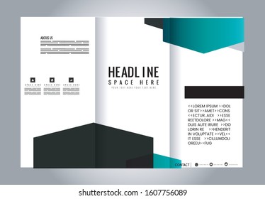 Custom tri-fold brochure template Works great for either the inside or outside of the brochure.
