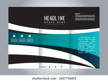 Custom tri-fold brochure template Works great for either the inside or outside of the brochure.
