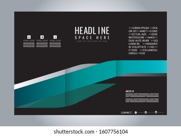 Custom tri-fold brochure template Works great for either the inside or outside of the brochure.
