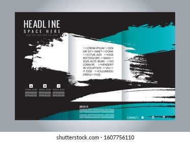 Custom tri-fold brochure template Works great for either the inside or outside of the brochure.
