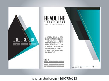 Custom tri-fold brochure template Works great for either the inside or outside of the brochure.
