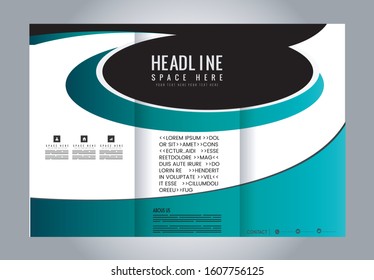 Custom tri-fold brochure template Works great for either the inside or outside of the brochure.
