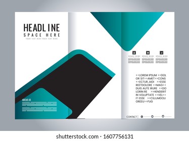 Custom tri-fold brochure template Works great for either the inside or outside of the brochure.
