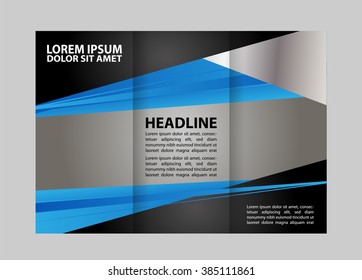 Custom tri-fold brochure template Works great for either the inside or outside of the brochure. 