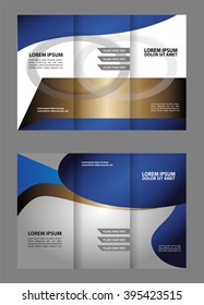 Custom tri-fold brochure template Works great for either the inside or outside of the brochure.
