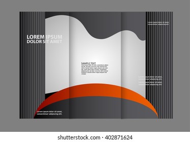 Custom tri-fold brochure template Works great for either the inside or outside of the brochure.
