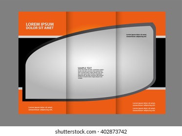 Custom tri-fold brochure template Works great for either the inside or outside of the brochure.
