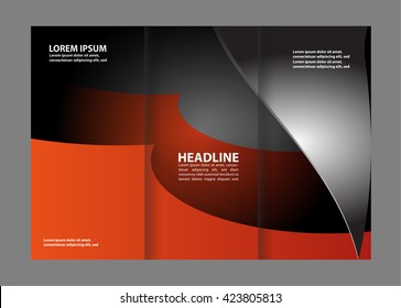 Custom tri-fold brochure template Works great for either the inside or outside of the brochure.
