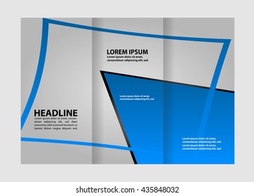 Custom tri-fold brochure template Works great for either the inside or outside of the brochure.
