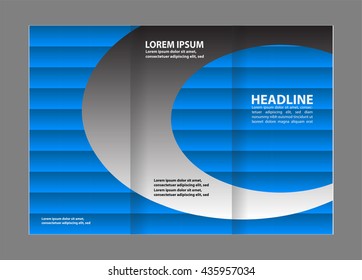 Custom tri-fold brochure template Works great for either the inside or outside of the brochure.
