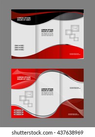 Custom tri-fold brochure template Works great for either the inside or outside of the brochure.
