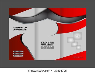 Custom tri-fold brochure template Works great for either the inside or outside of the brochure.
