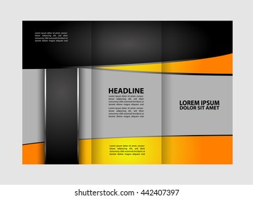 Custom tri-fold brochure template Works great for either the inside or outside of the brochure.
