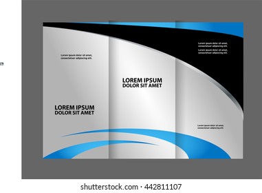 Custom tri-fold brochure template Works great for either the inside or outside of the brochure.
