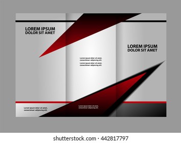 Custom tri-fold brochure template Works great for either the inside or outside of the brochure.
