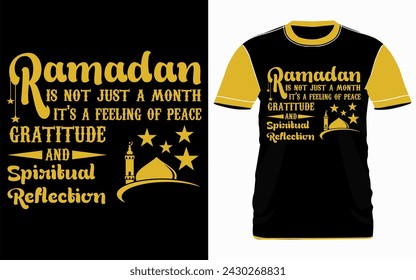 Custom t-shirt design  Ramadan typography