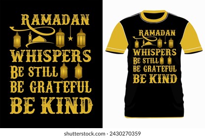 Custom t-shirt design  Ramadan typography