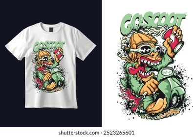 ilustração de vetor de design de camiseta personalizada 