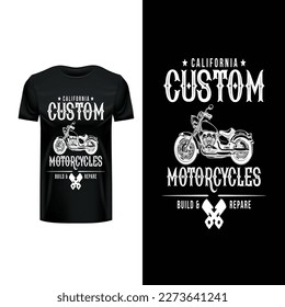 Custom T-shirt Design. Vector print, typography