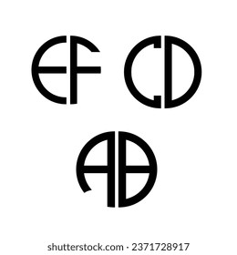 Custom typeface alphabet logo made with abstract geometric shapes 
