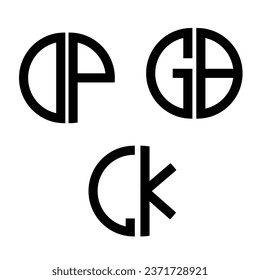 Custom typeface alphabet logo made with abstract geometric shapes 
