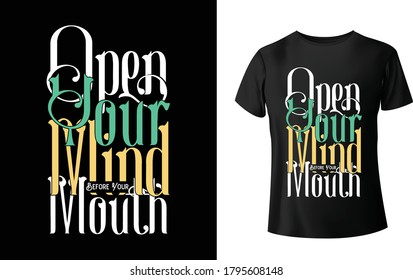 Custom typography t shirt design