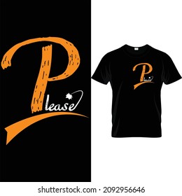 Custom Typography t shirt design