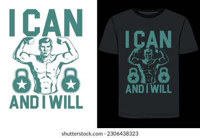 Custom and unique fitness gym t-shirt design ready For print or upload print on dimand site. It's high resolution file. Thanks