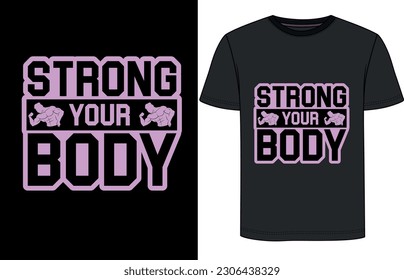 Custom and unique fitness gym t-shirt design ready For print or upload print on dimand site. It's high resolution file. Thanks