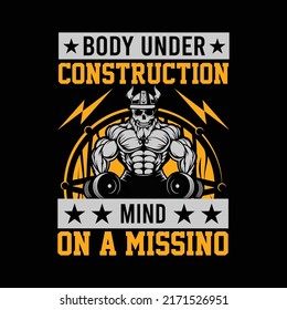 Custom and unique fitness tshirt design.