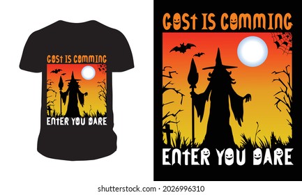 Custom And Unique Halloween T-shirt Design | Halloween T-shirt Design Template