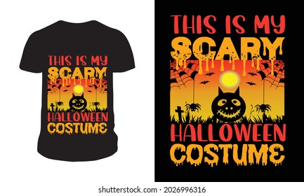 Custom And Unique Halloween T-shirt Design | Halloween T-shirt Design Template