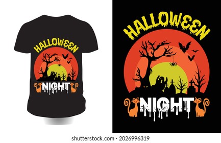 Custom And Unique Halloween T-shirt Design | Halloween T-shirt Design Template