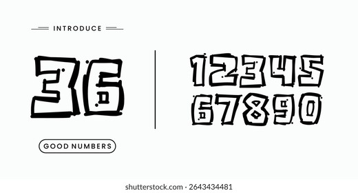 Custom vector creative color geometry shapes' numerals. font alphabet vector illustrations.