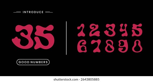 Custom vector creative color geometry shapes' numerals. font alphabet vector illustrations.