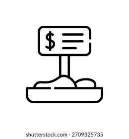 Custom vector illustration of label tag, ideal for product, branding, and packaging designs