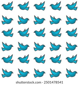 Custom vector seamless bird pattern very beautiful decoration. Wallpaper banner etc.