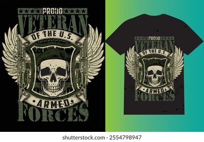 CUSTOM VETERAN T SHIRT DESING