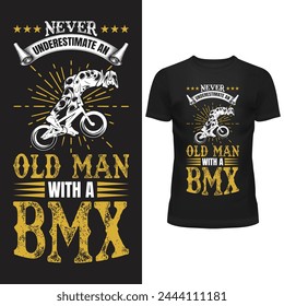 custom vintage bmx bike vector design for tshirt