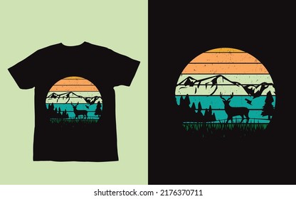 custom vintage hunting t shirt design