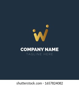Custom W Initial Logo Design